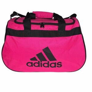Adidas Diablo Small Duffle Gym Logo Bag Hot Pink & Black